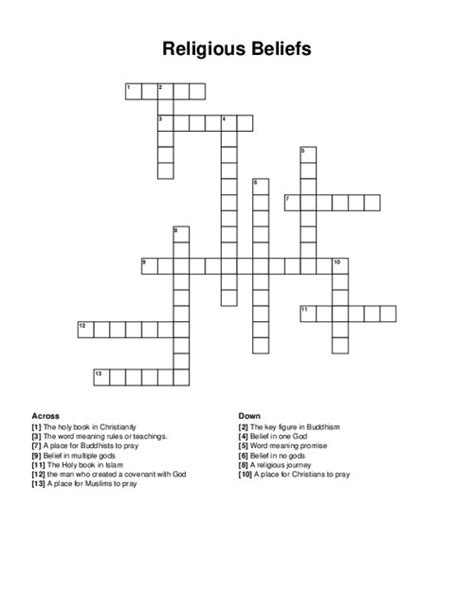 lack of religious faith crossword clue|lack of faith.